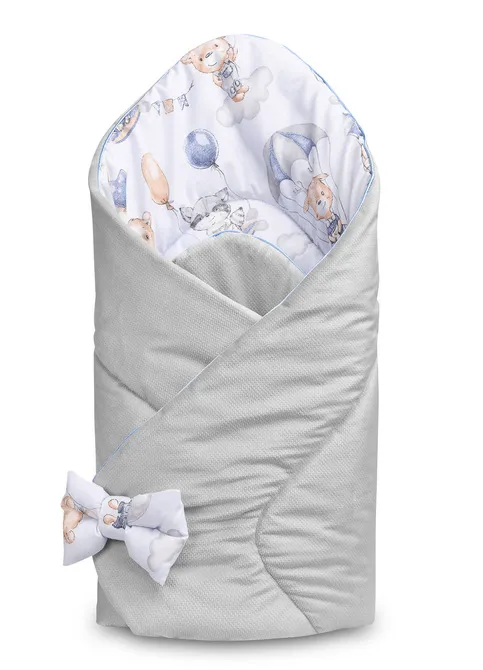 dvostrani poplun za bebe 75x75cm padobranci - slika 4