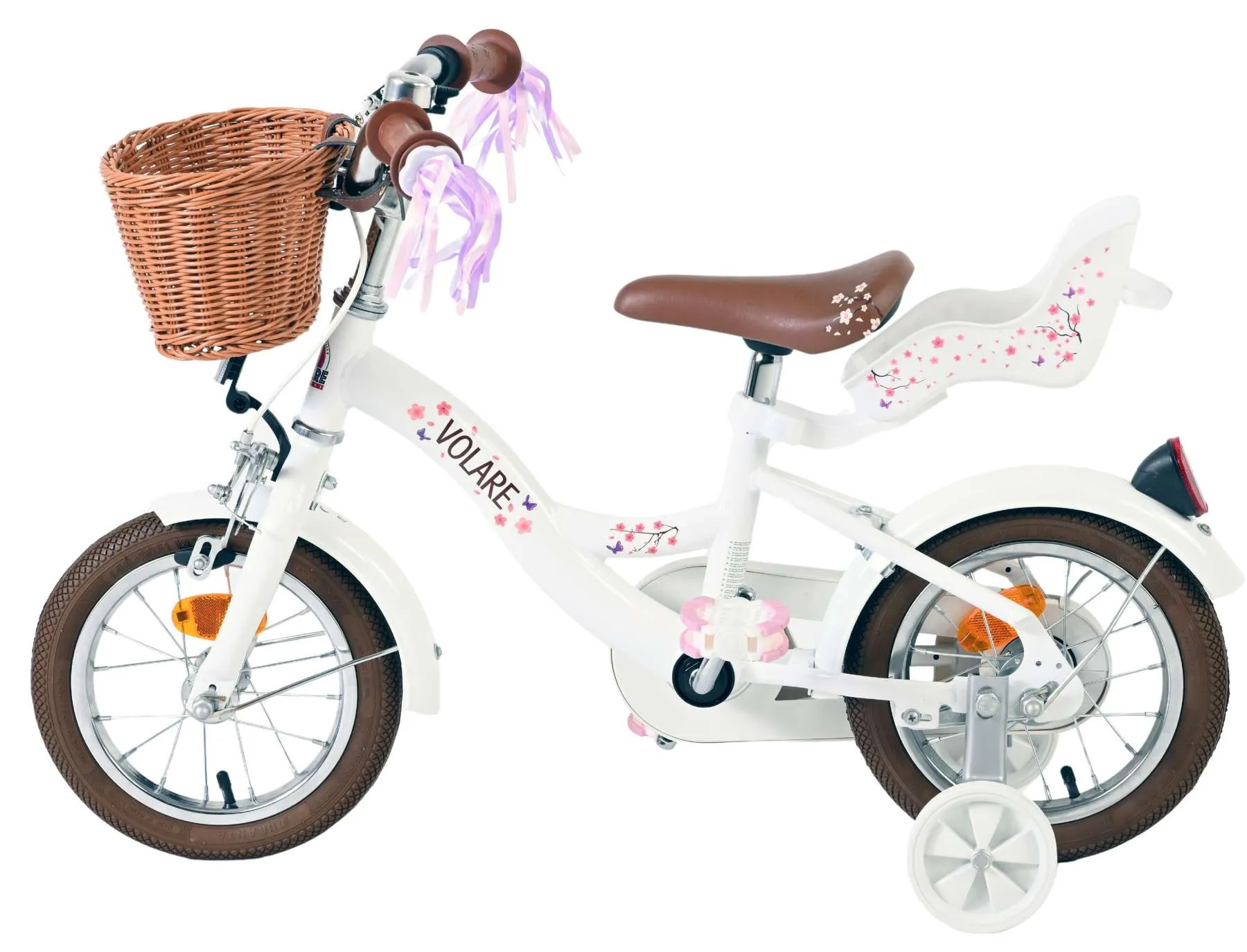 volare dječji bicikl blossom 12″ bijele boje - slika 8