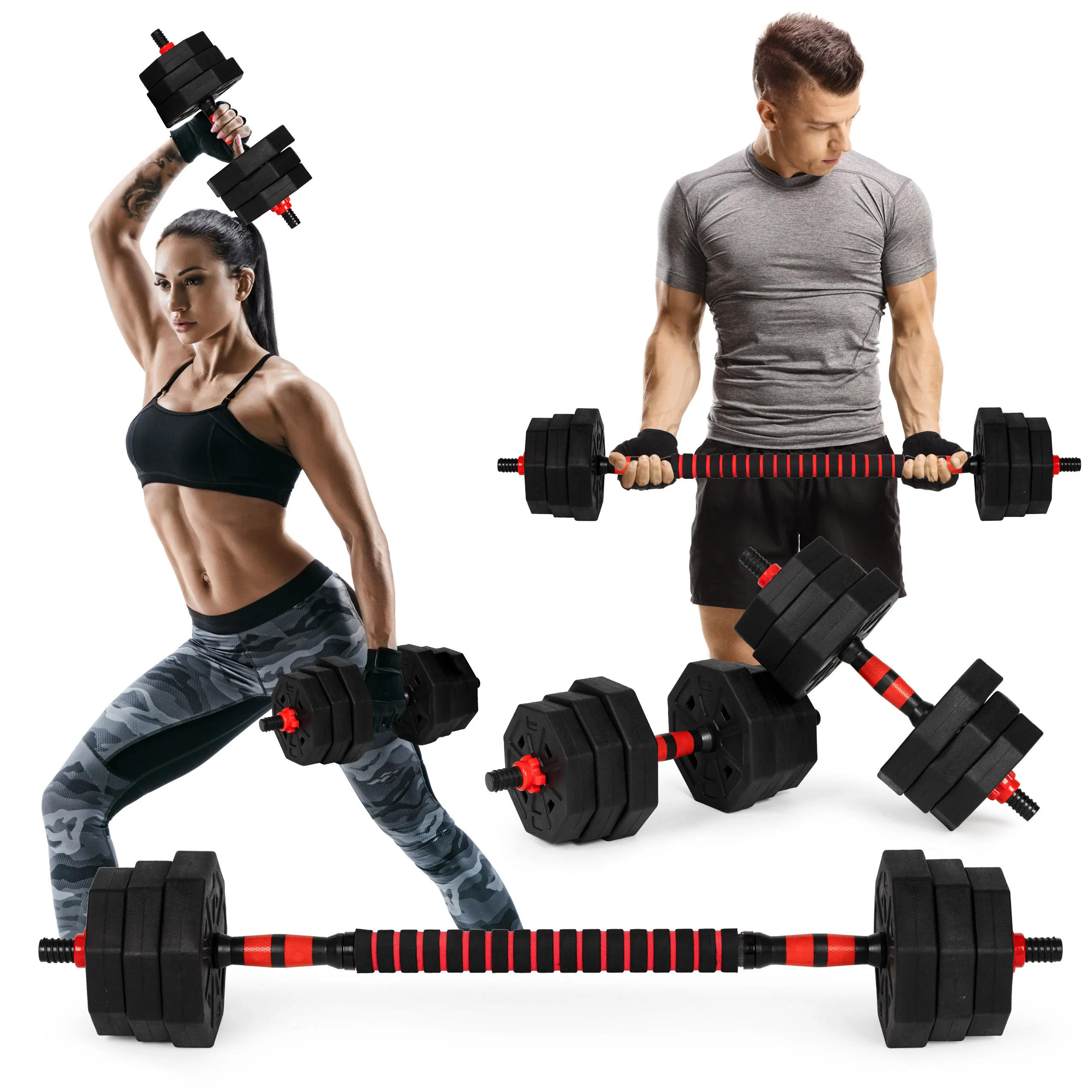 podesivi set utega octagon 2x10kg - slika 3