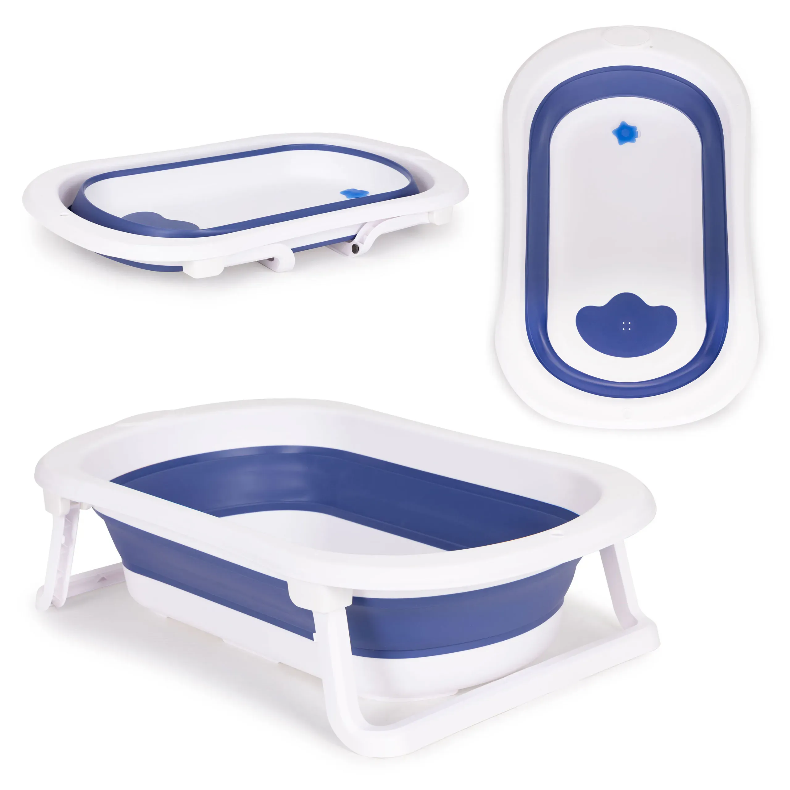 ecotoys sklopiva kadica za bebe šešir plavi - slika 2