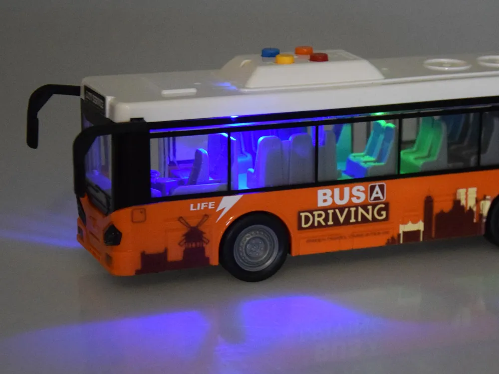 narančasti autobus 1:16 s vratima na otvaranje - slika 6