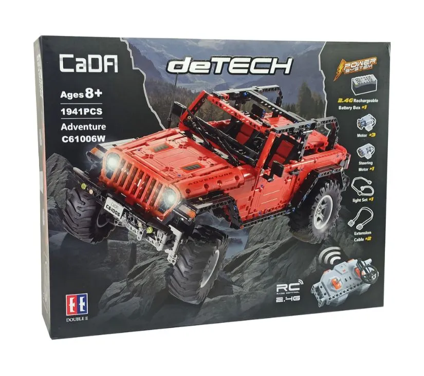 auto off-road s daljinskim crveni 1941 kockica - slika 7