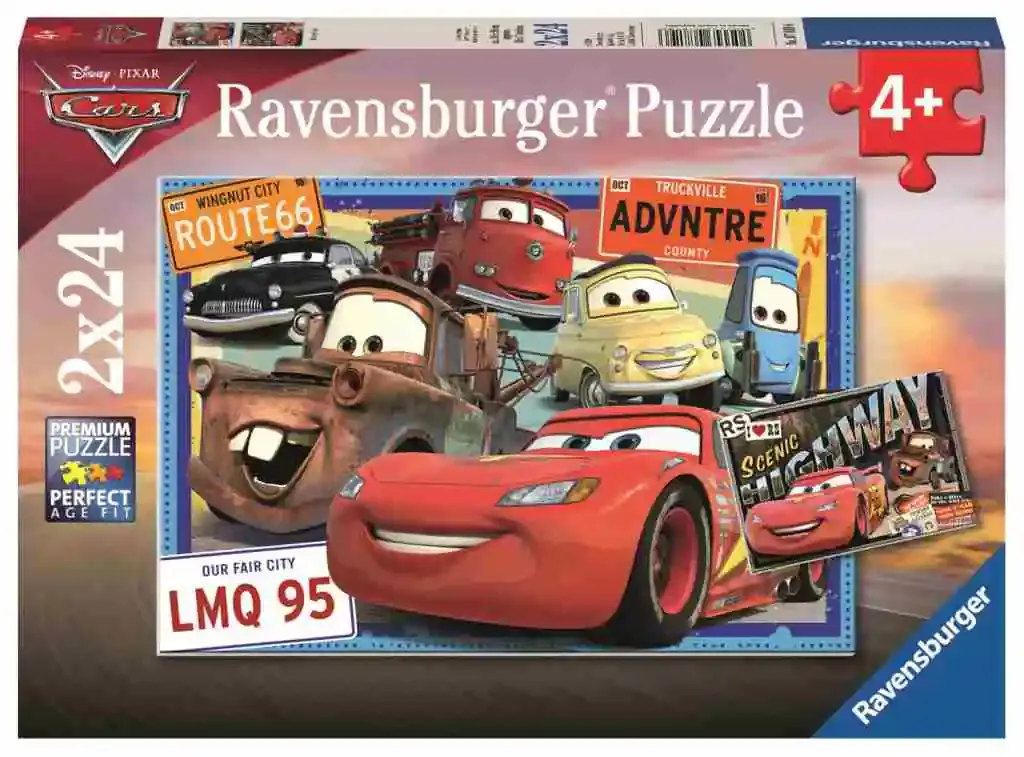 ravensburger puzzle carsi 2x24kom - slika 1