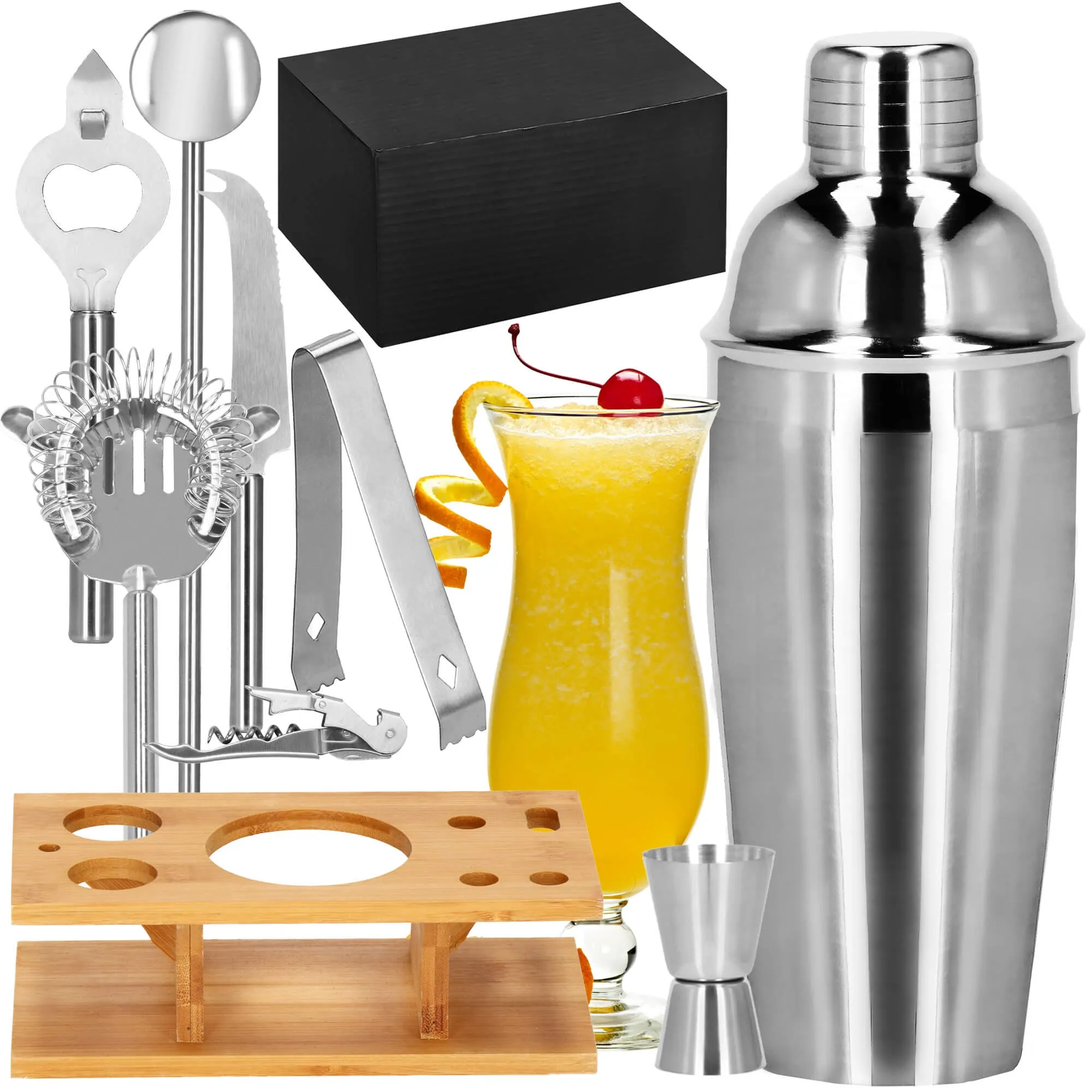 set za pripremu pića za barmene shaker 550 ml 8 dijelova - slika 8