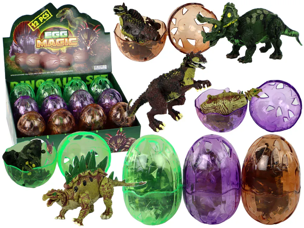Figurica dinosaura jaje 3 boje 9 cm - Pribislavec