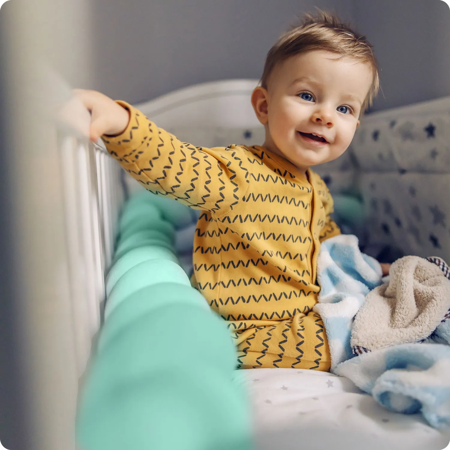 ricokids omot za dječji krevetić 3m - mint - slika 7