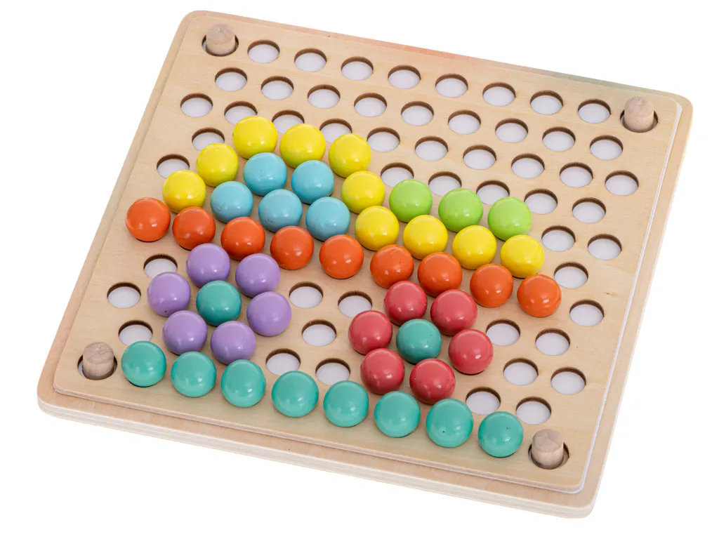 montessori edukativna mozaik igra s perlama 77 kom. - slika 8