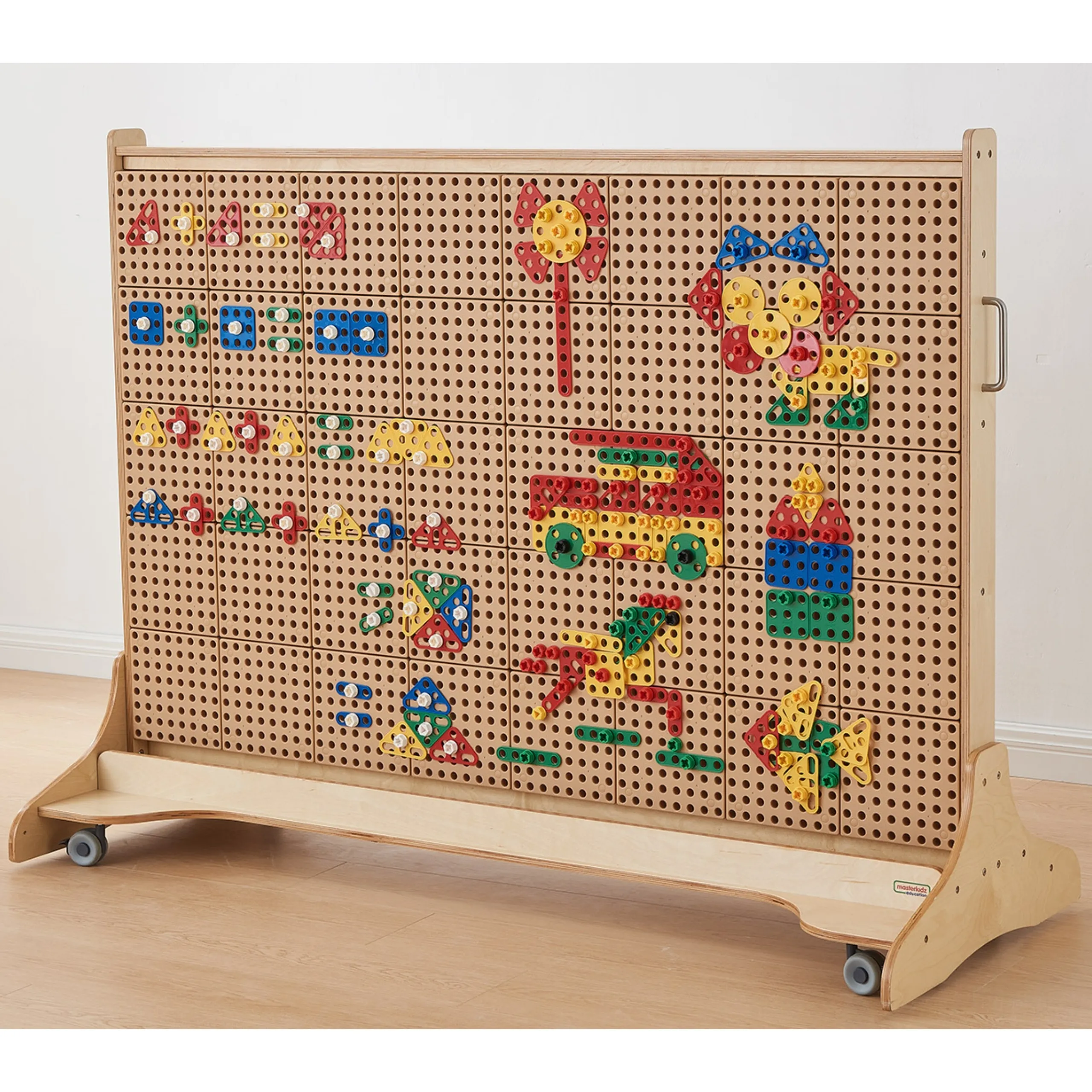 masterkidz set geometrijskih oblika kockica za zidne panele, 260 kom. - slika 5