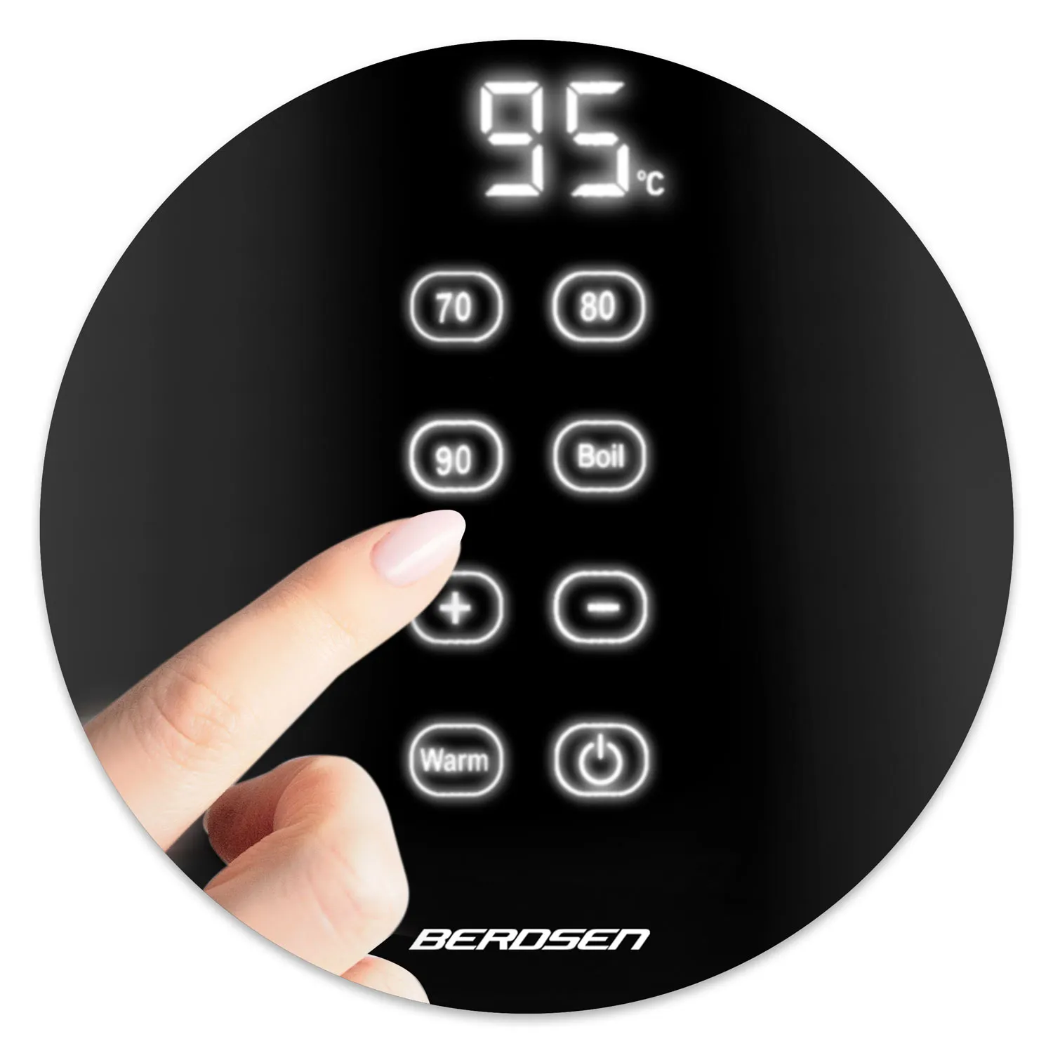 berdsen bd-706 električno kuhalo za vodu 1,7 l crno - slika 6