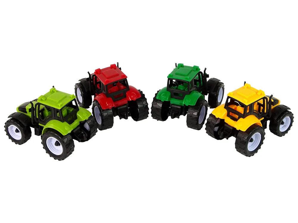 set poljoprivrednih traktora 4 šarena komada - slika 7