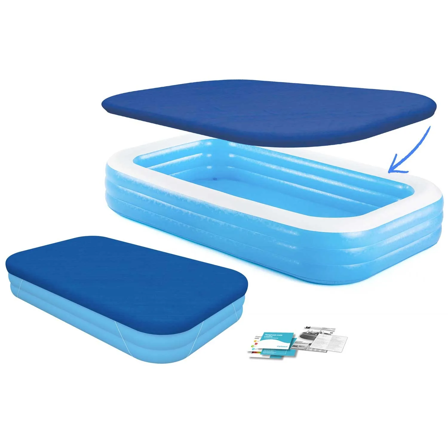 bestway obiteljski bazen na napuhavanje 305 x 183 x 56 cm - slika 5