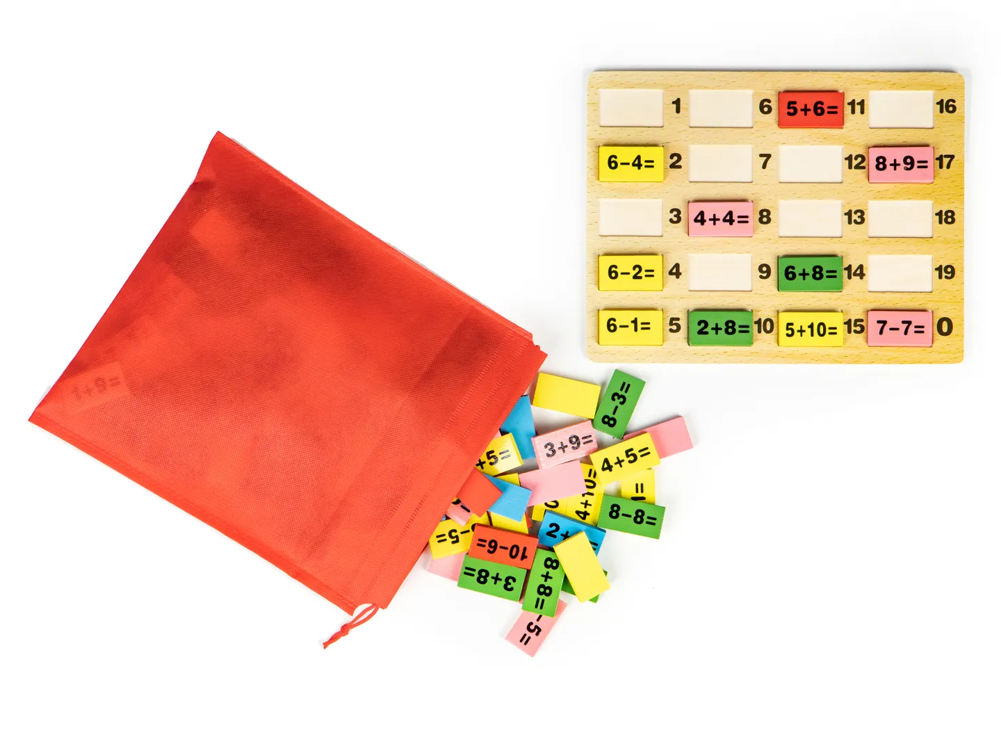 ecotoys drvene kocke matematičke operacije - slika 3