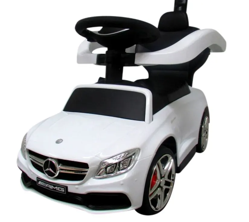 dječji mercedes amg auto - guralica 2u1 bijeli - slika 2