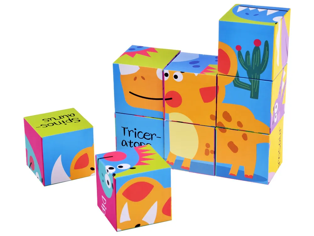 set puzzle kocki dinosauri 6 slika - slika 9