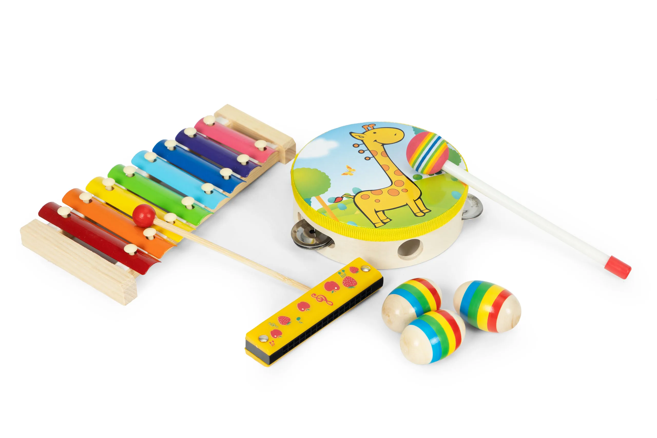set drvenih glazbenih instrumenta u torbi 14 kom. - slika 3