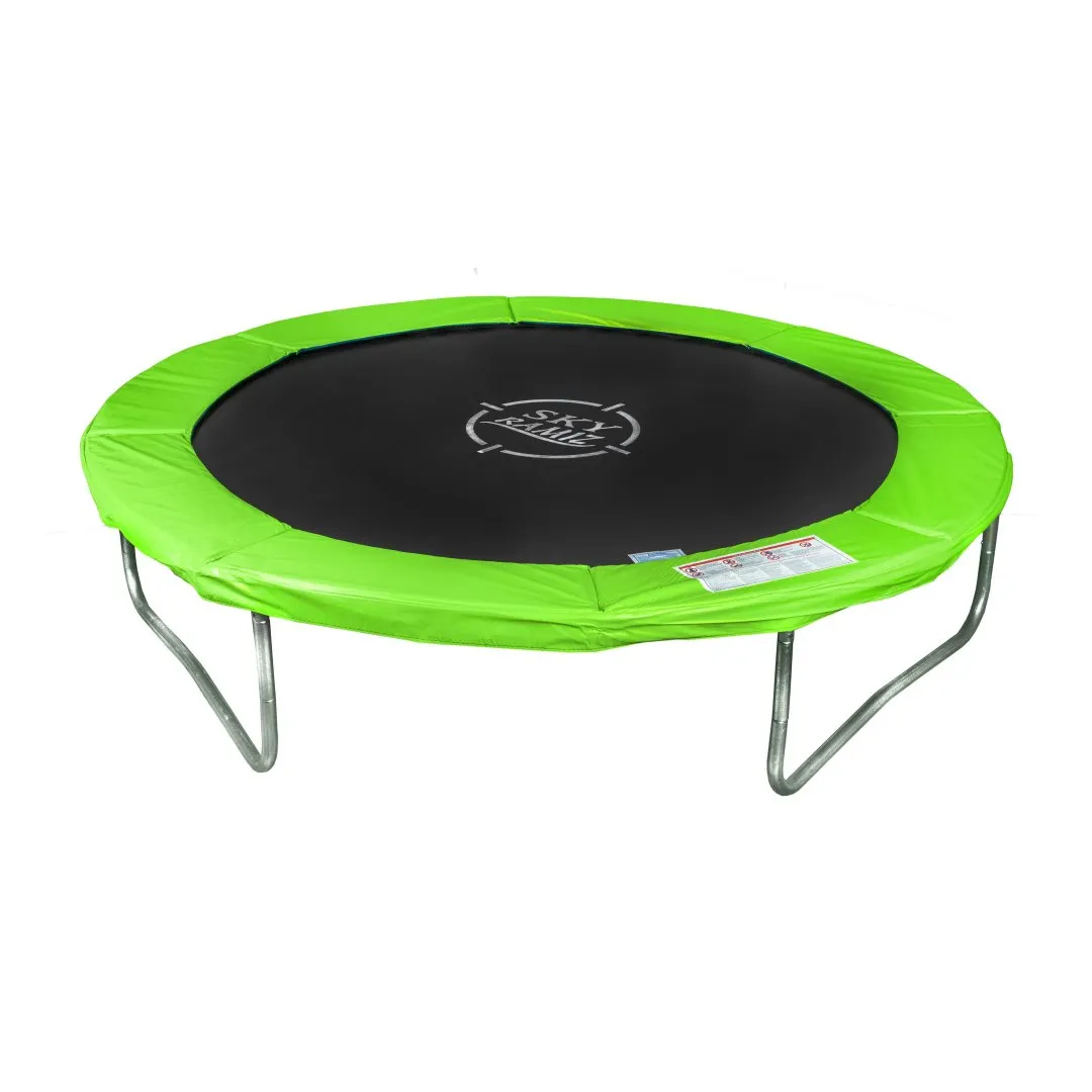 trampolin s vanjskom sigurnosnom mrežom i ljestvama 8 ft / 244 cm zeleni. - slika 6