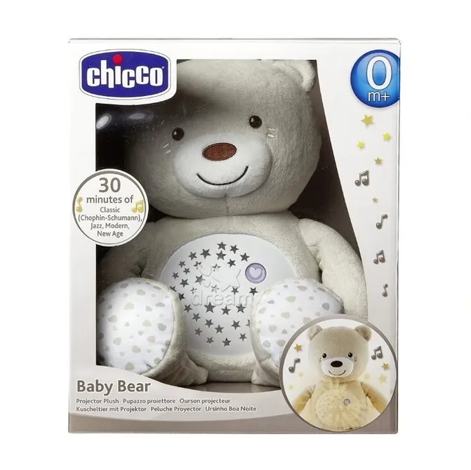 chicco first dreams medo s projektorom bež - slika 4