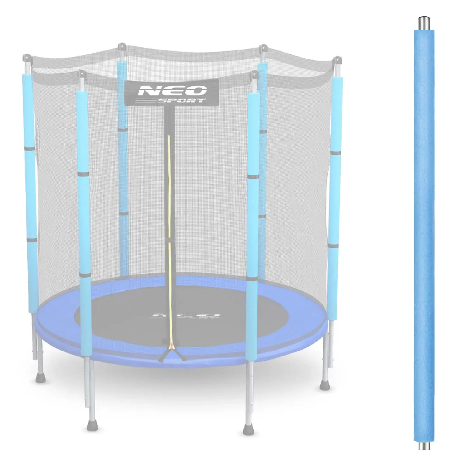Neo-Sport gornji stup za trampolin 4,5 ft – plavi, za vanjsku mrežu - Pribislavec