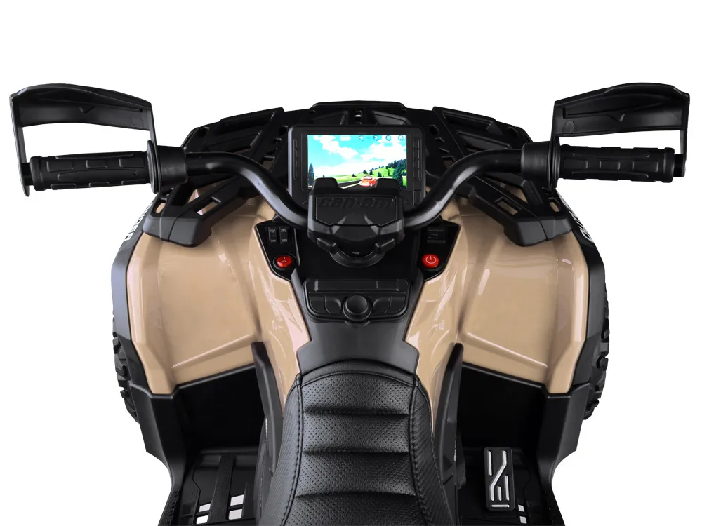 dječji quad na baterije za 2 osobe can-am outlander 4x4 led panel pa0326 - slika 7