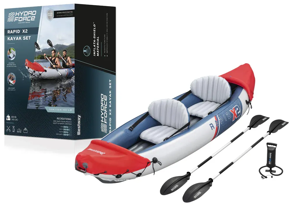 dvostruki kajak na napuhavanje 321 x 88 cm bestway 65077 - slika 2