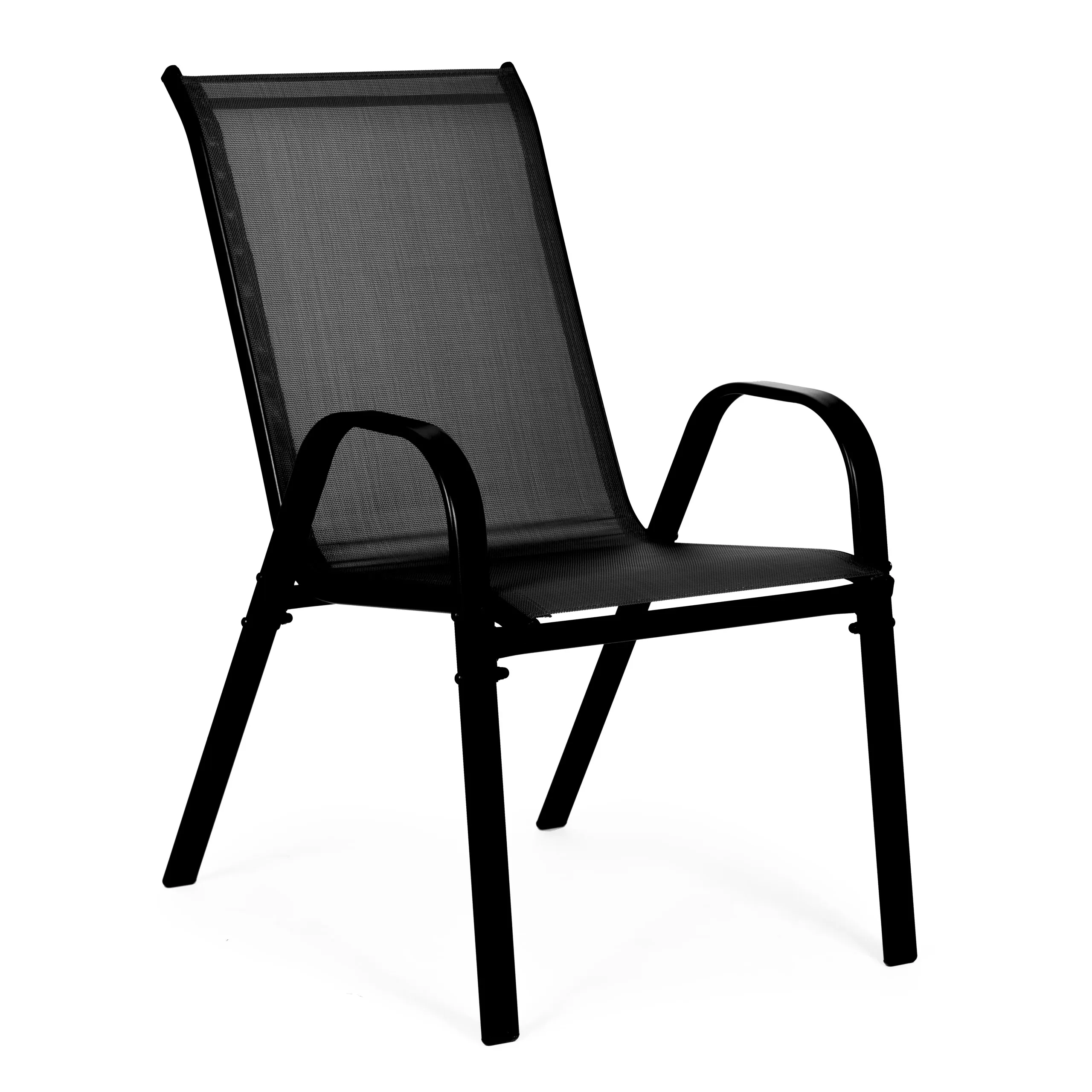 multigarden set od 4 vrtne stolice – za terasu ili balkon, crne - slika 4