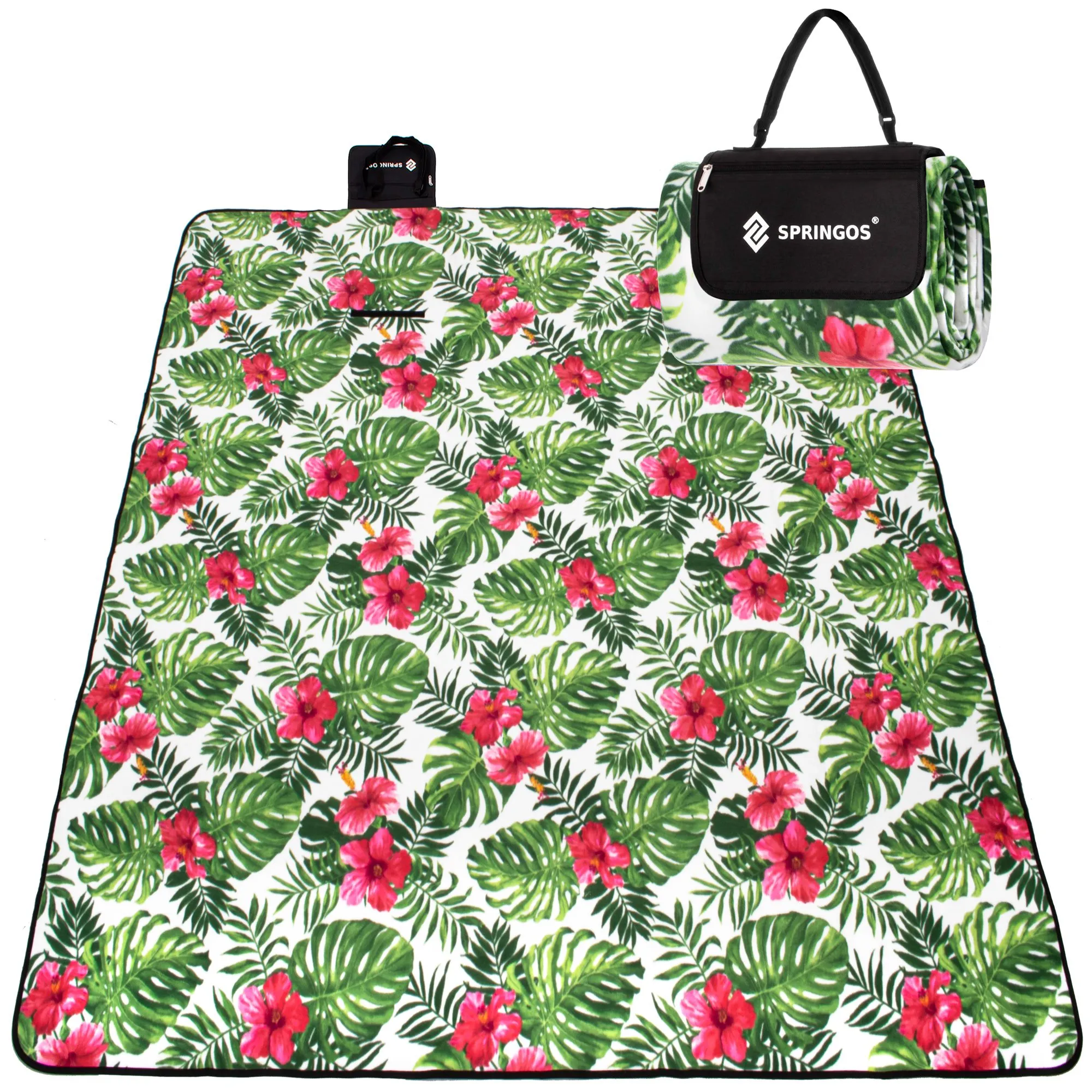 deka za piknik 300 x 200 cm egzotične biljke - slika 11