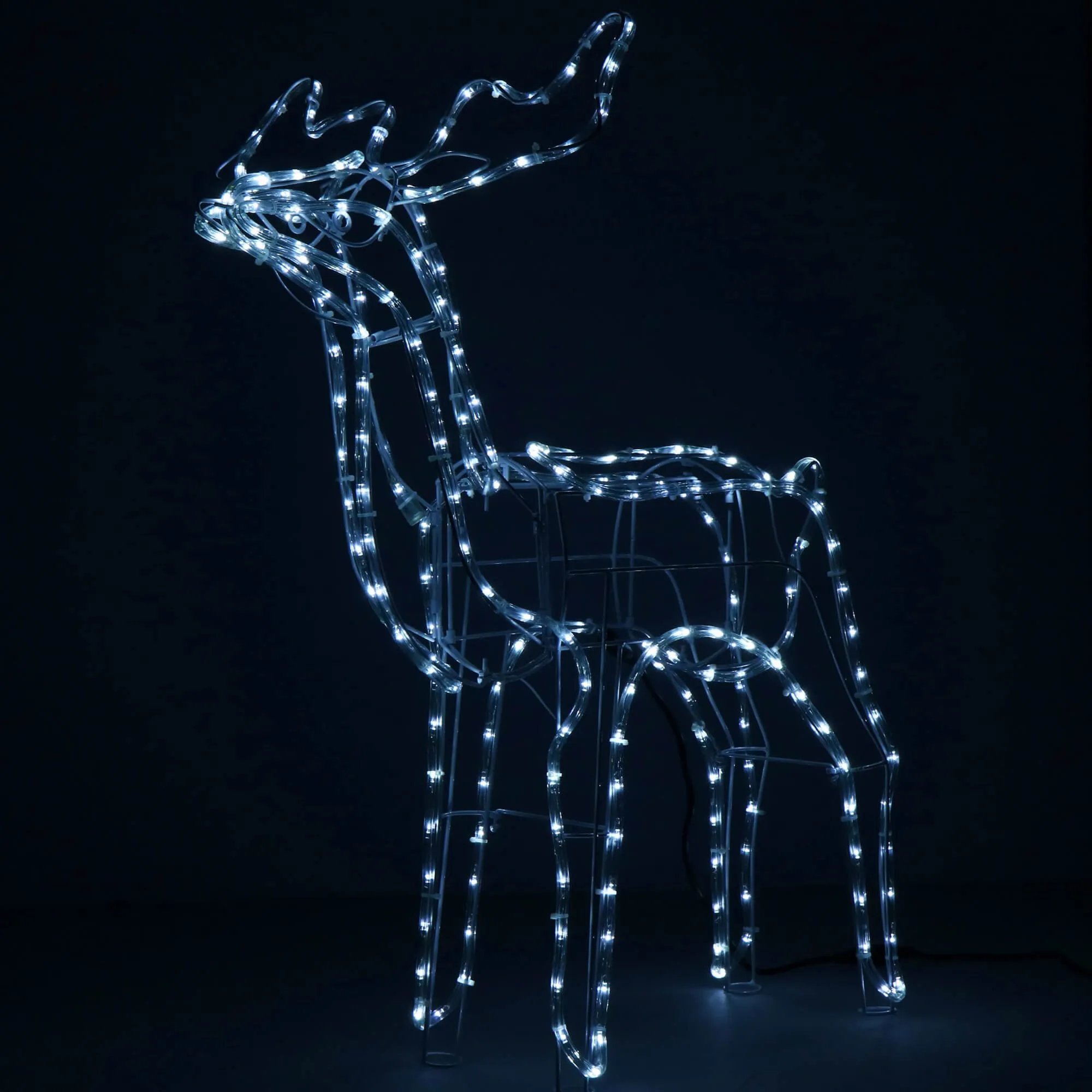 springos dekorativni svjetlosni jelen, 216 led, hladno bijela - slika 9