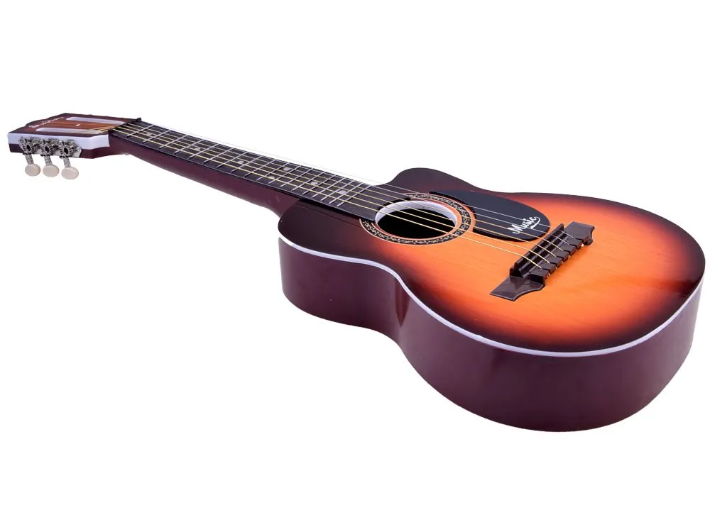 dječja gitara s 6 žica - smeđa - slika 5