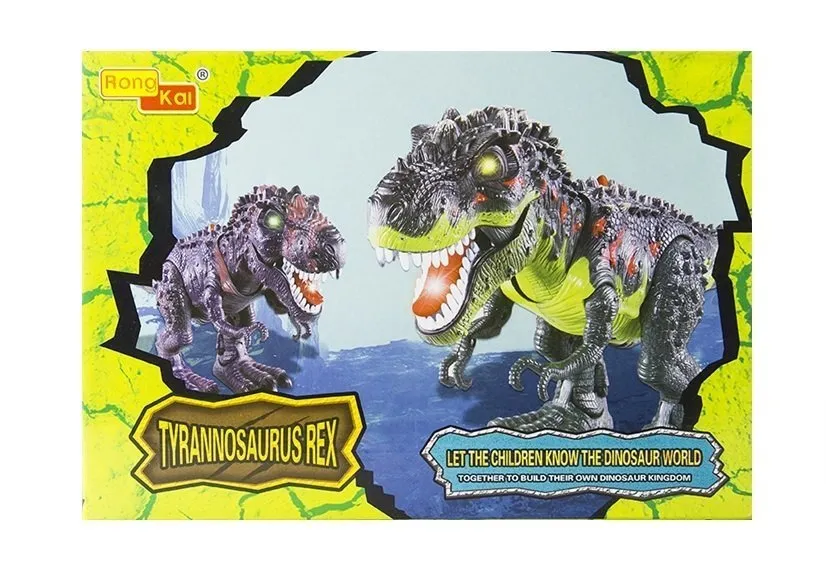 t-rex na baterije smeđe - crni - slika 5
