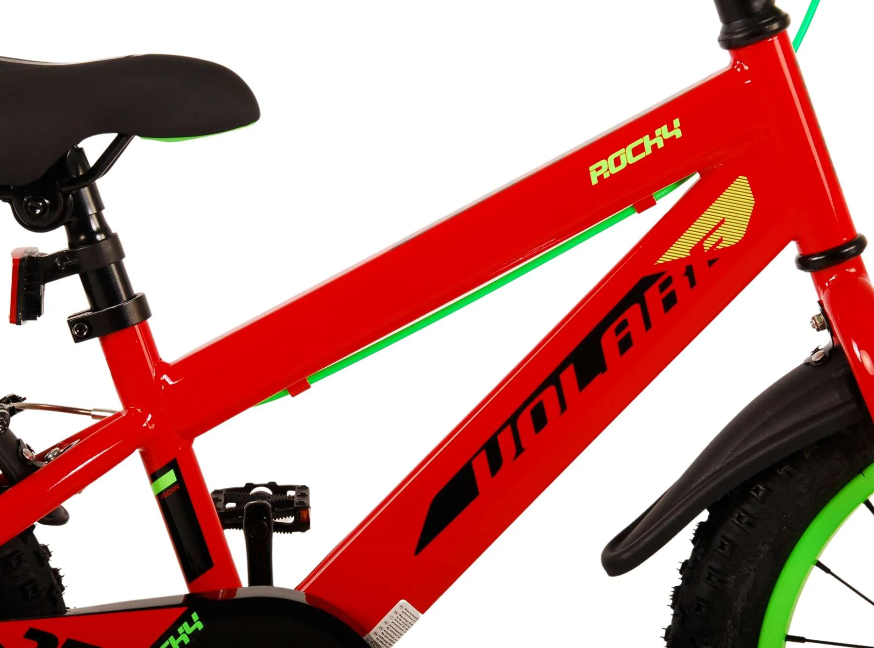 volare dječji bicikl rocky 16" s dvije ručne kočnice crveni - slika 8