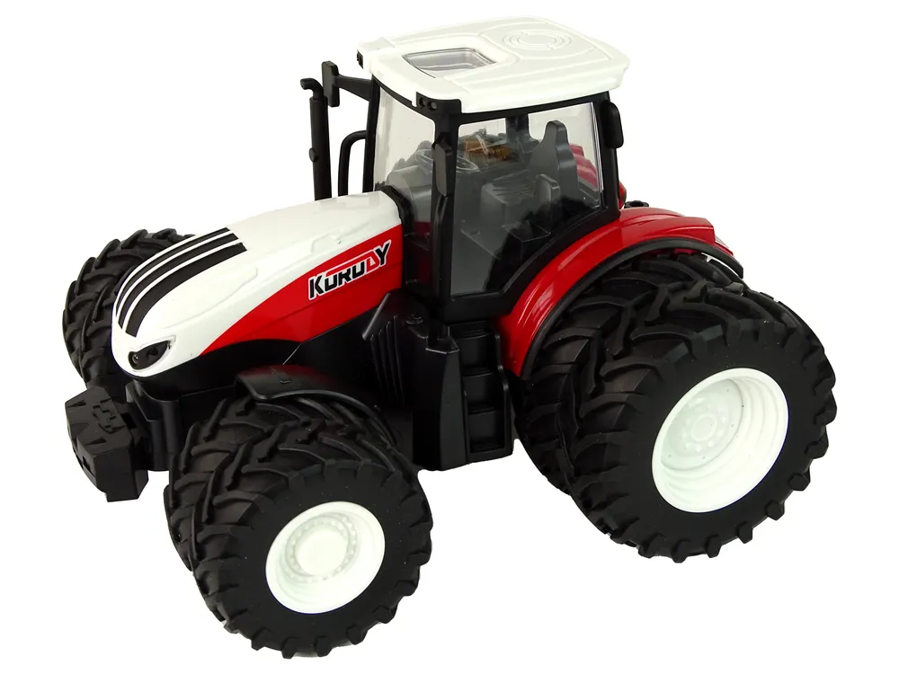 rc traktor s prikolicom 1:24 crveno-zeleni - slika 3
