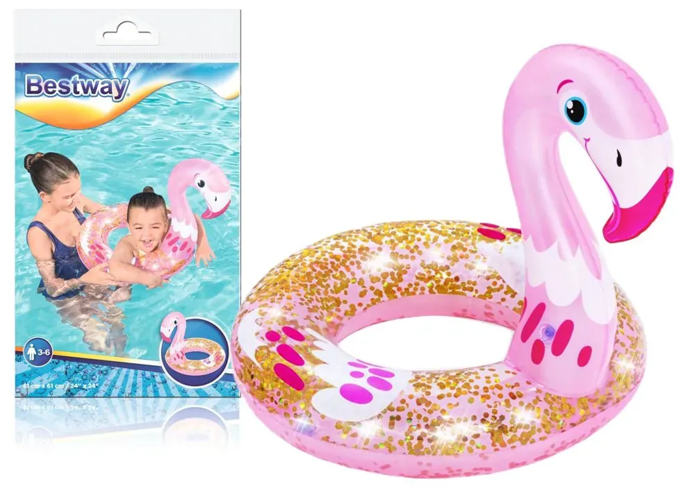 bestway dječji flamingo kolut 61 cm x 61 cm - slika 2