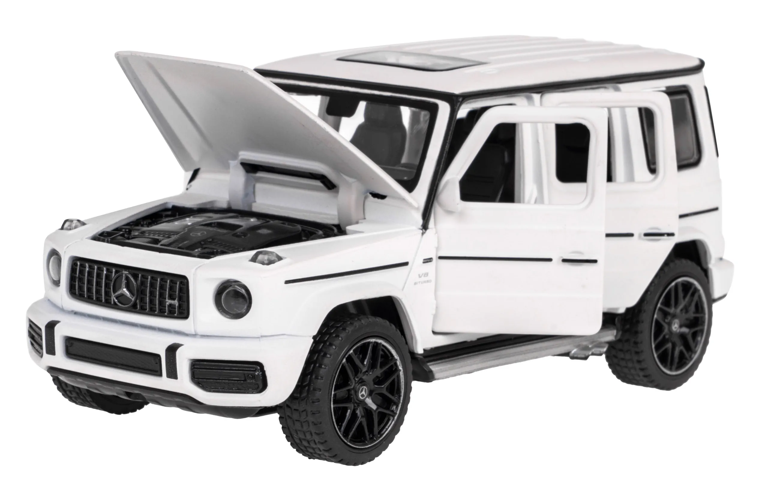 rastar metalni mercedes benz amg g63 1:32 bijeli - slika 3