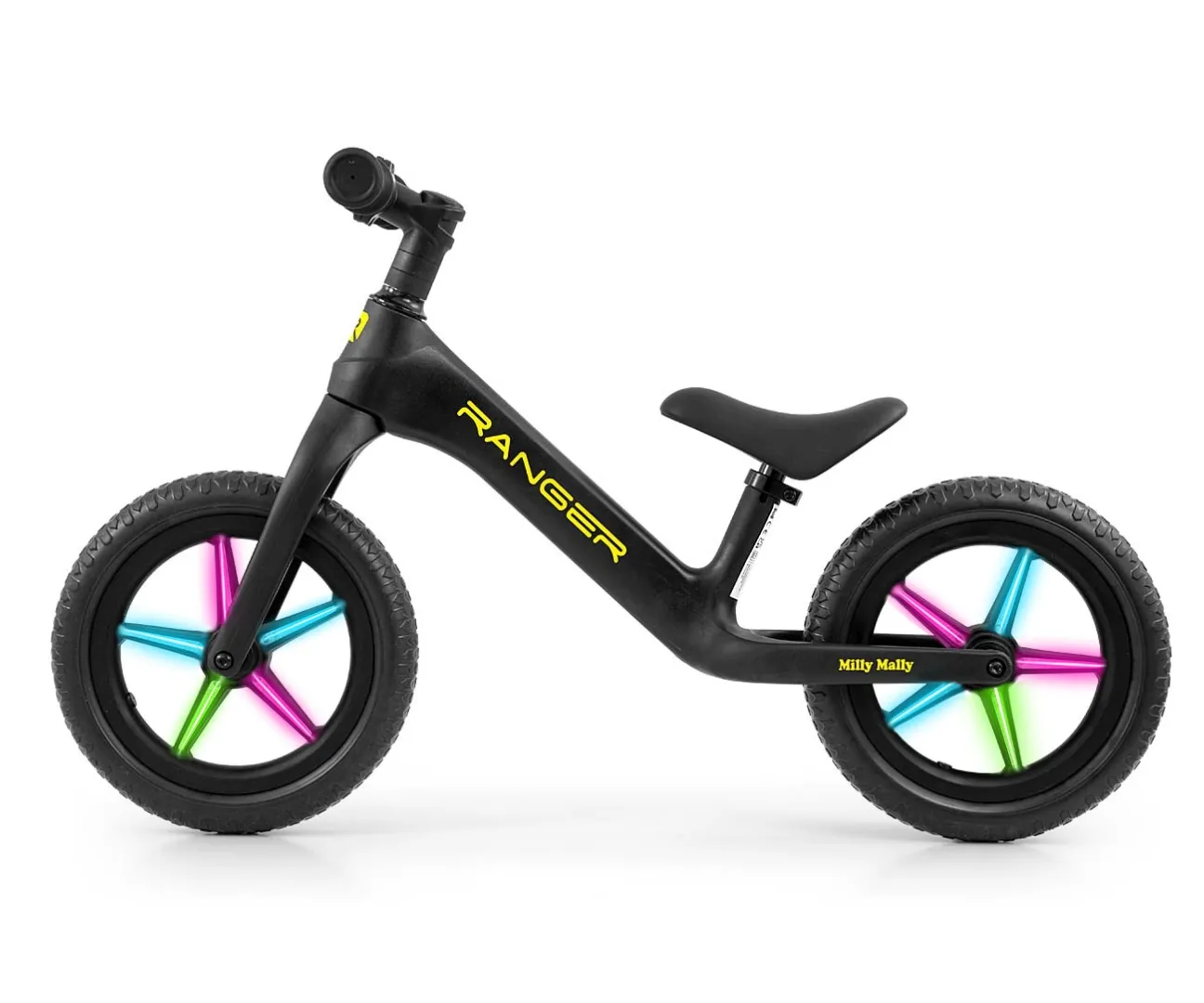 milly mally bicikl bez pedala ranger flash crni - slika 4