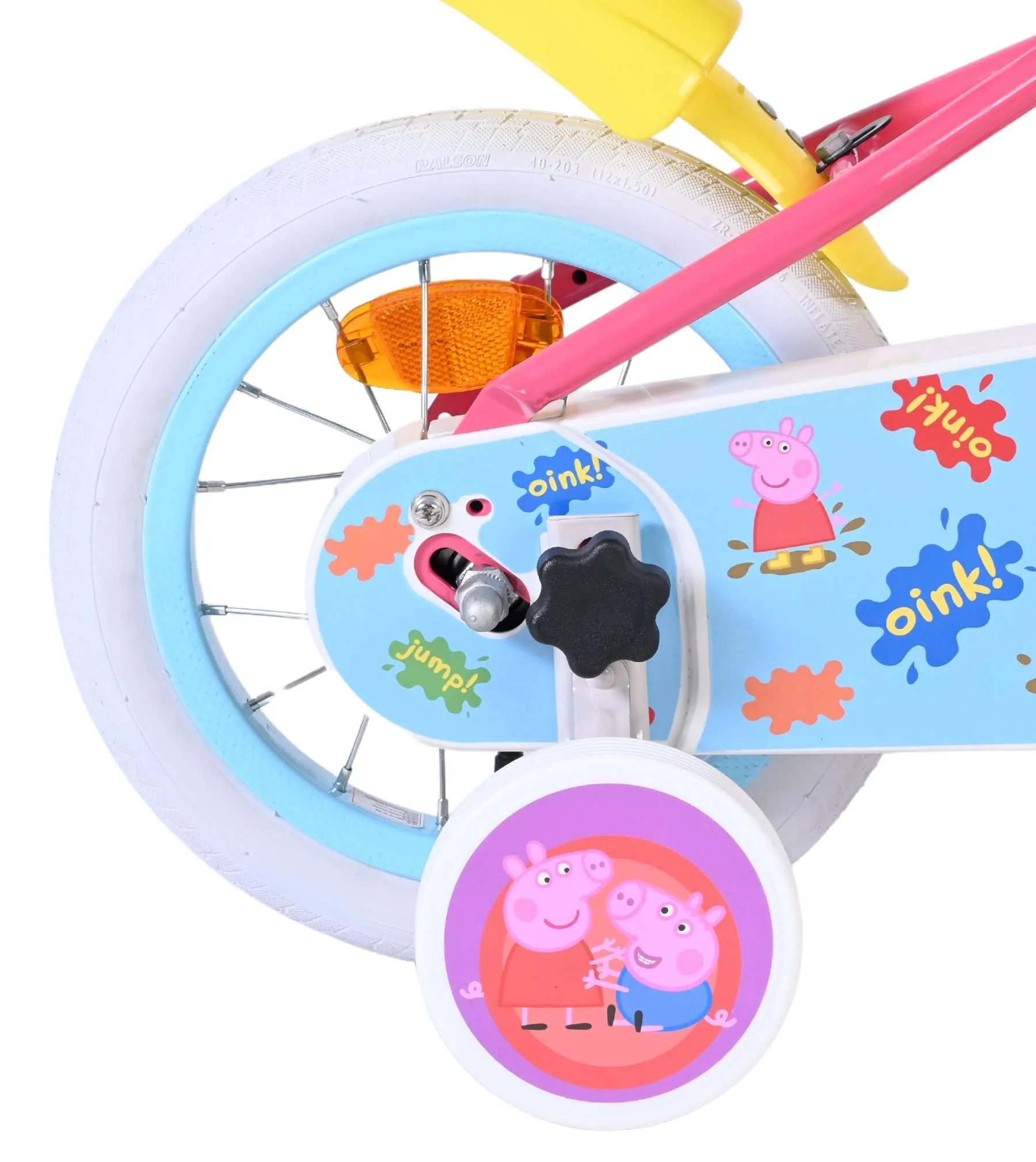 volare dječji bicikl peppa pig 12″ ružičaste boje - slika 3