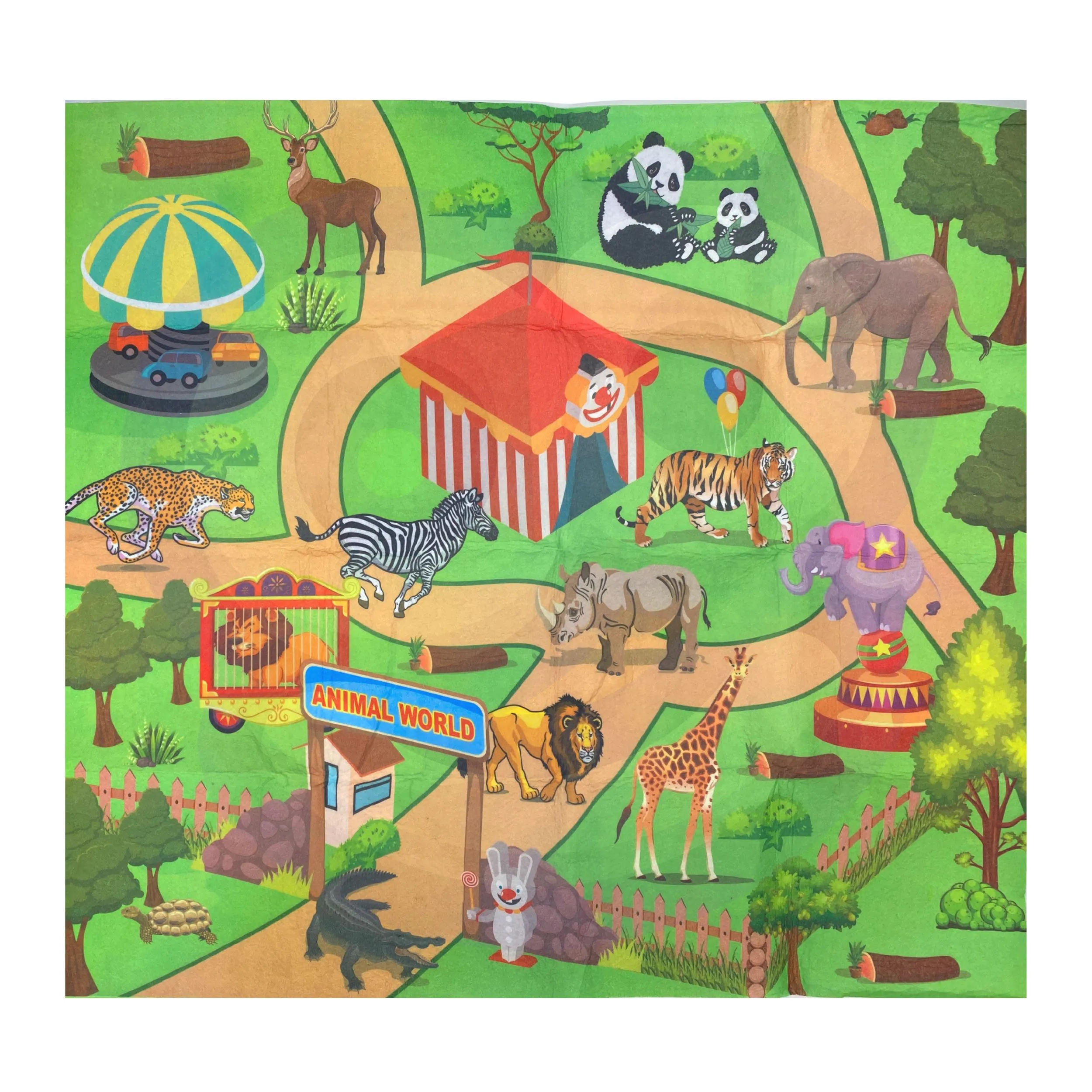 woopie set figurica safari + podloga 24 kom - slika 6