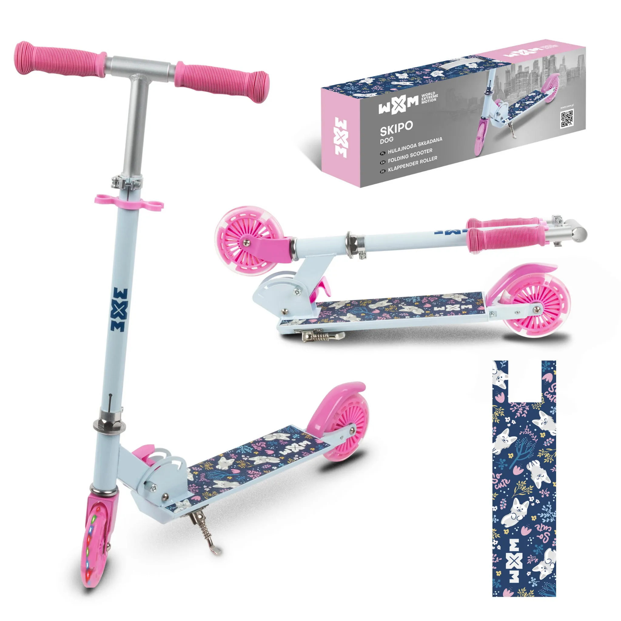 kidwell wxm sklopivi romobil za djecu, skipo pas - slika 12