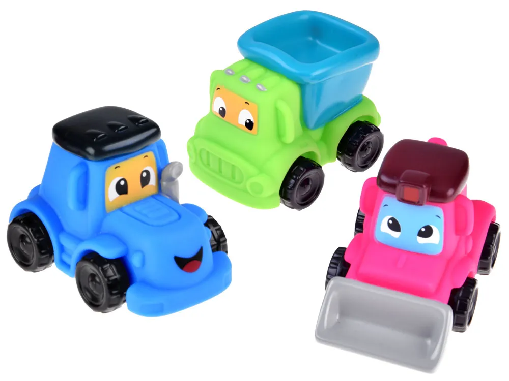 set šarenih autića 3kom - zeleni, plavi, roza - slika 3