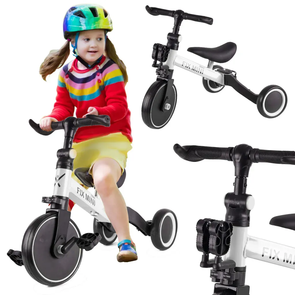 trike fix mini 3u1 tricikl s pedalama bijeli - slika 2