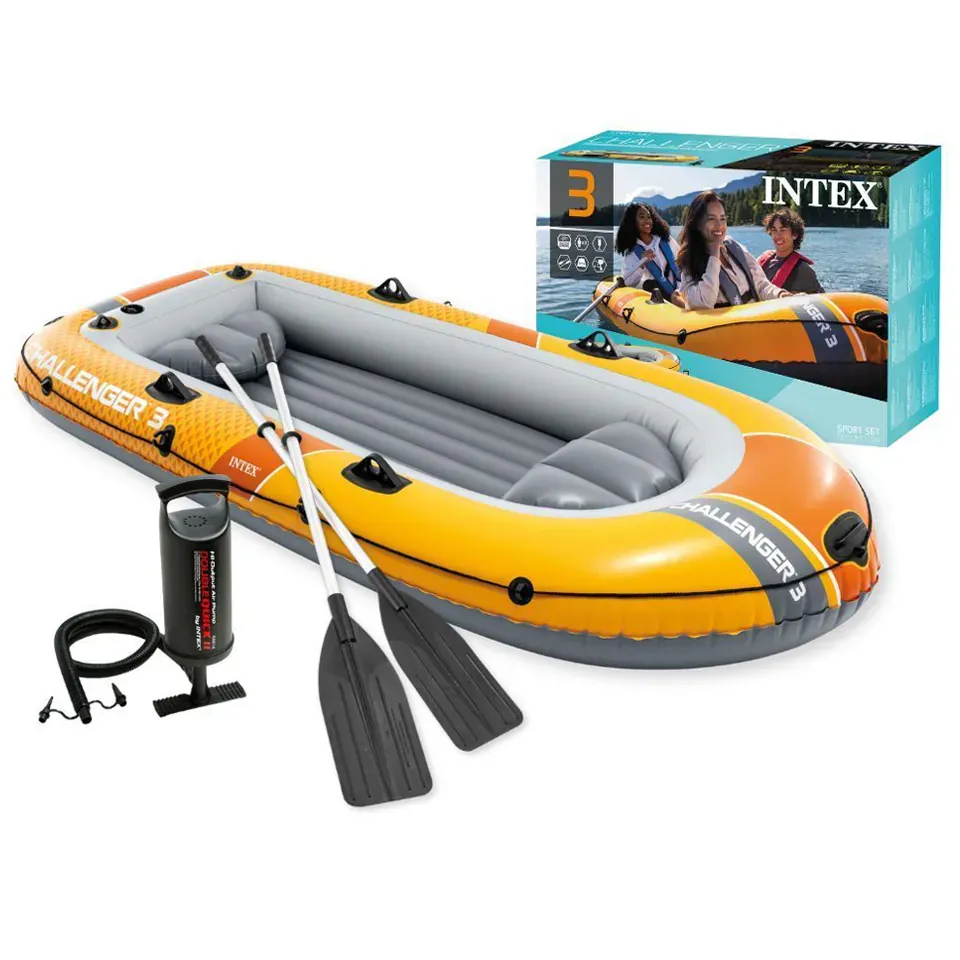 INTEX napuhujući čamac Challenger 3 za 3 osobe, s pumpom i 2 vesla, 66313 - Pribislavec