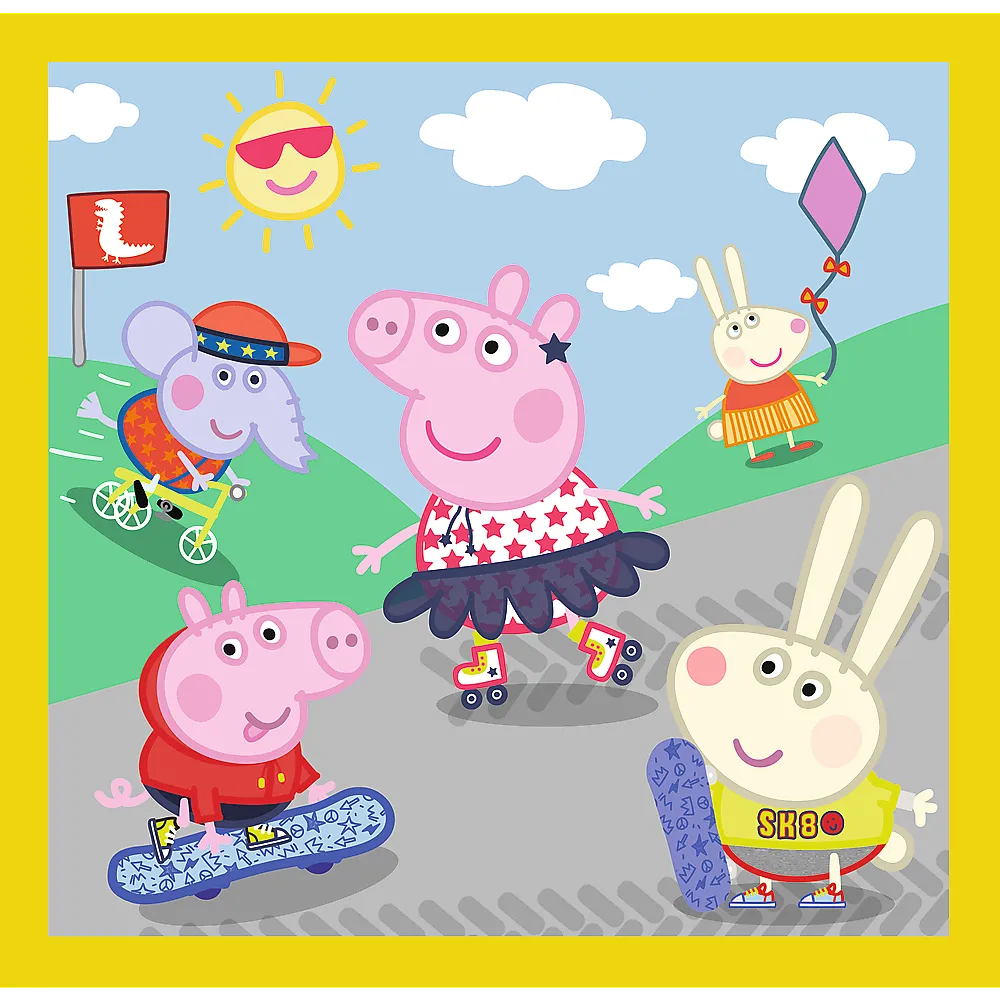 puzzle - 3u1 - peppa's happy day - peppa pig trefl 34849 - slika 3