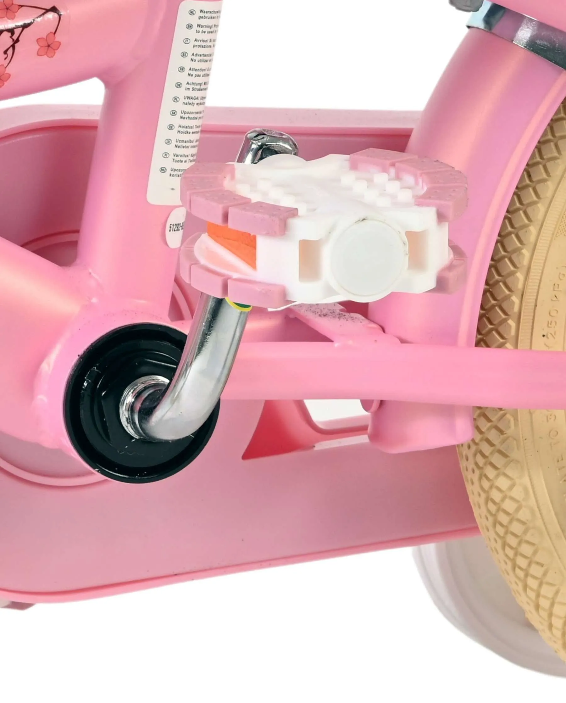 volavolare dječji bicikl blossom 12″ roze boje - slika 10