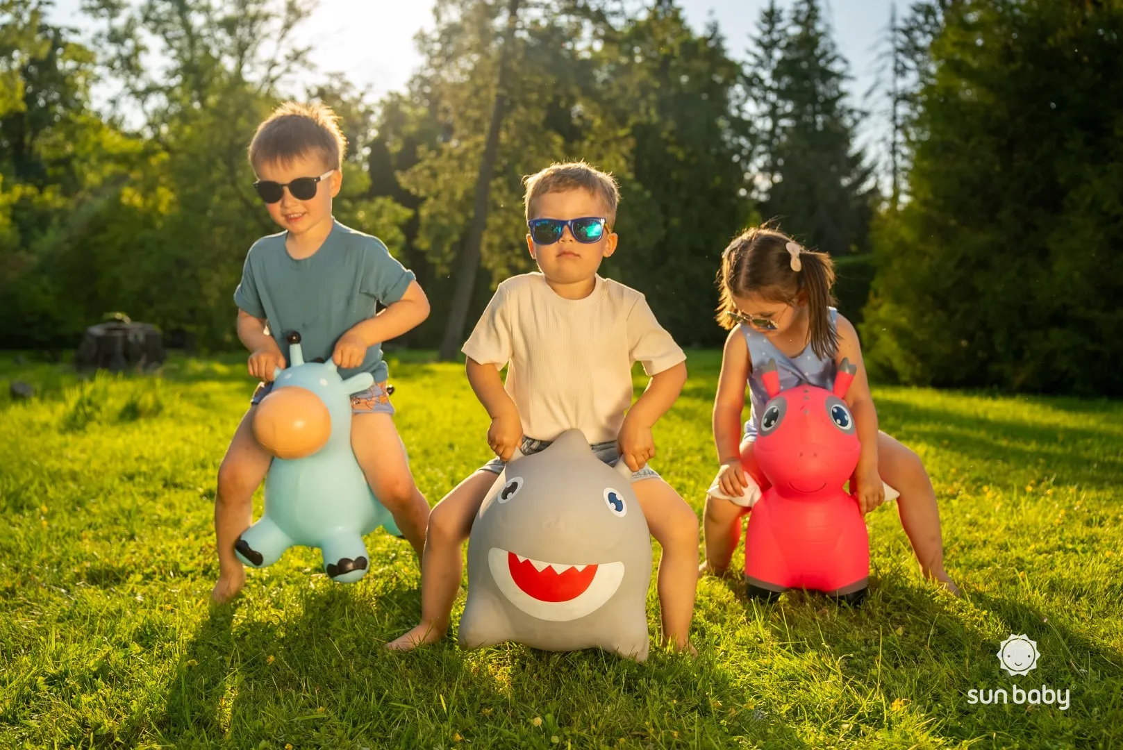 žirafa za skakanje 60cm plava - slika 10