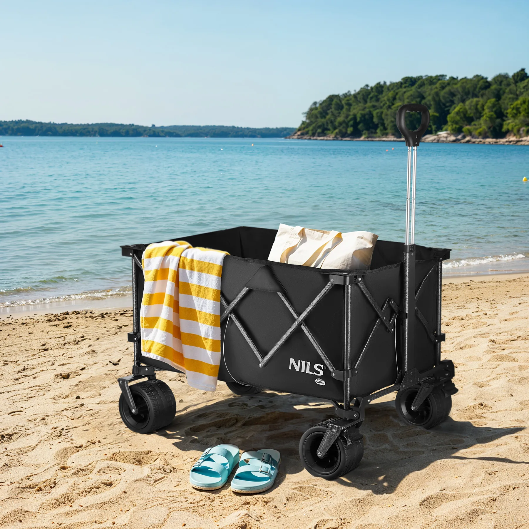 nils camp crna xxl kolica 180l - slika 5