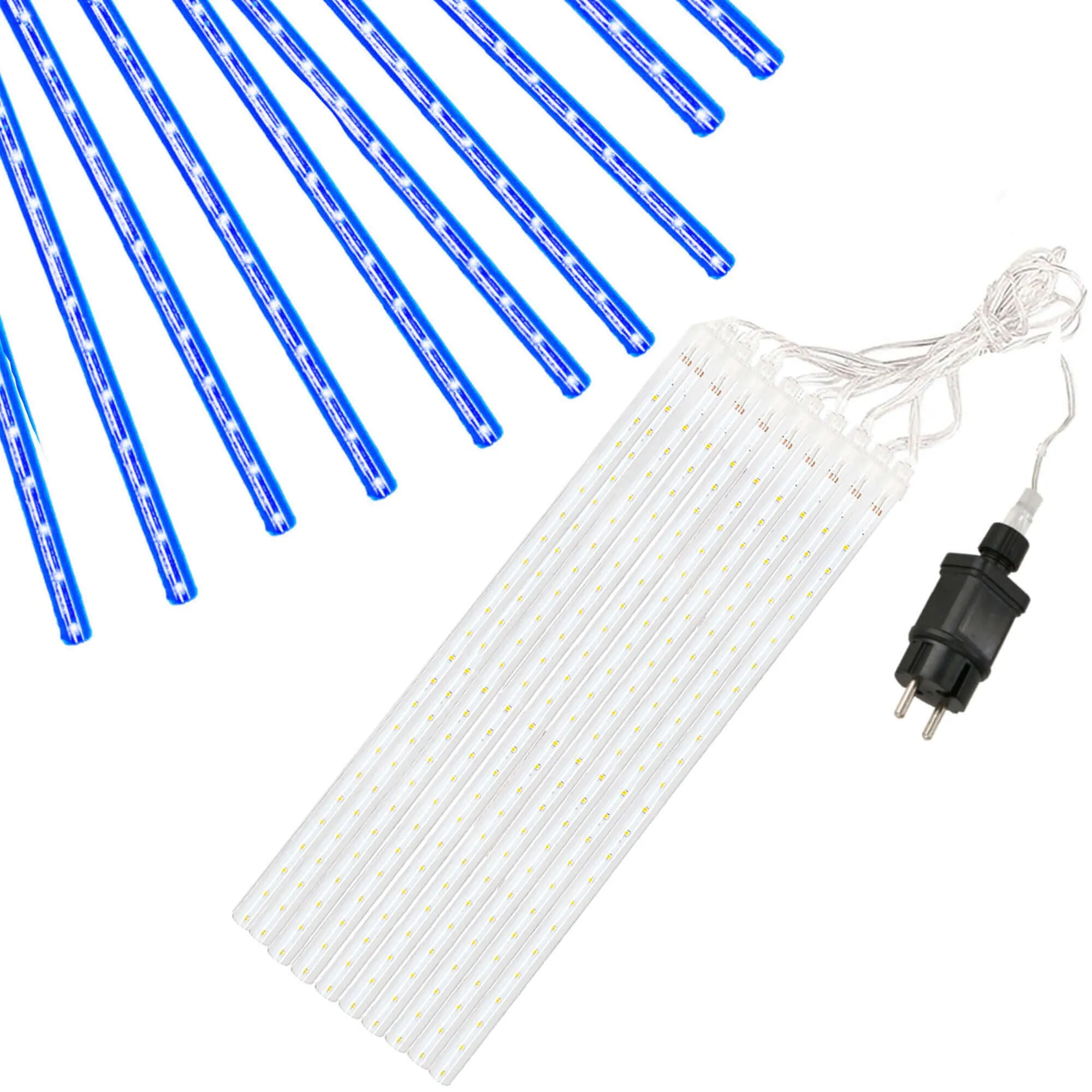 led vanjska božićna svjetla “sople” – 480 led, 6 m, efekt padajućeg snijega - slika 4