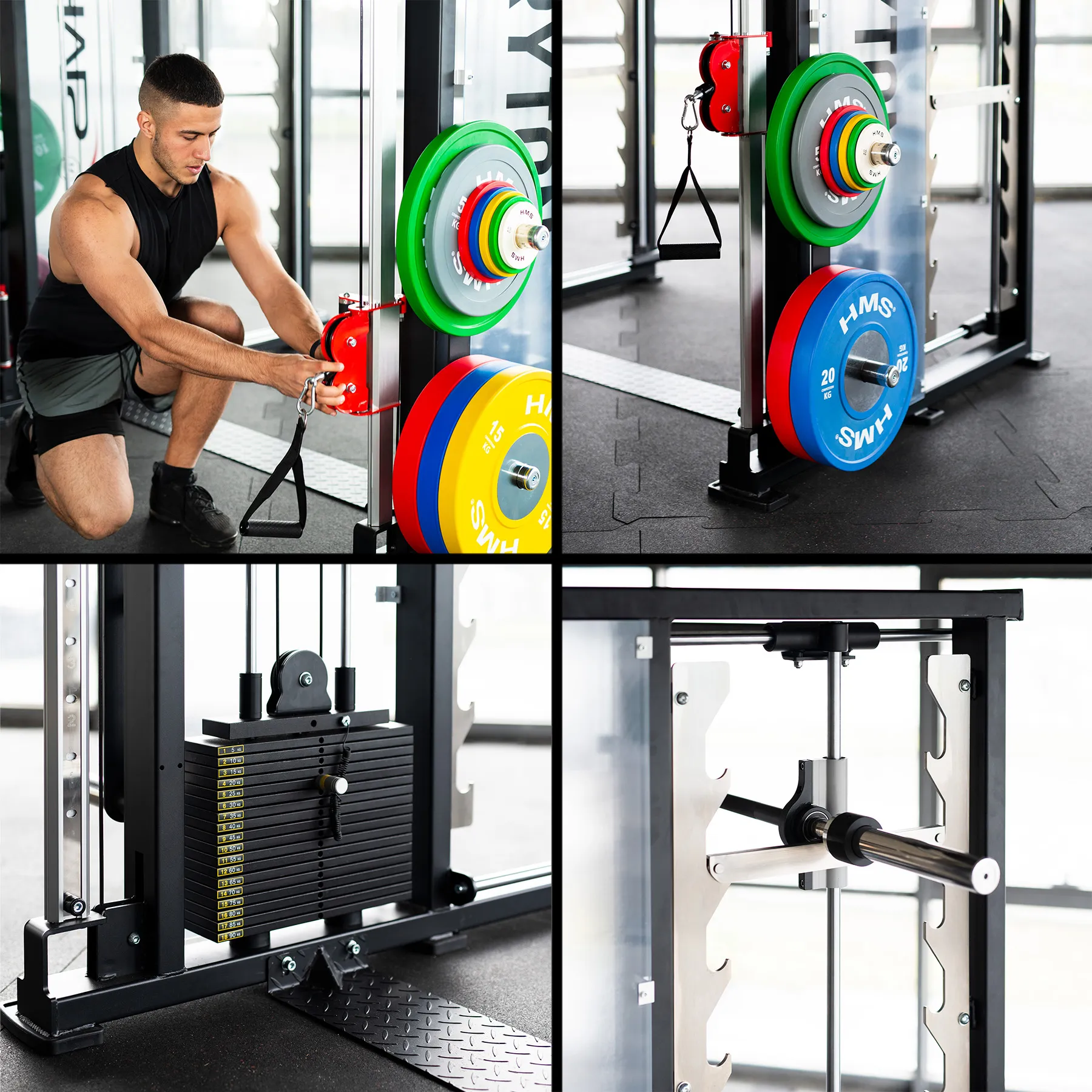 tryton stroj za trening sa smith machine 3d - slika 6