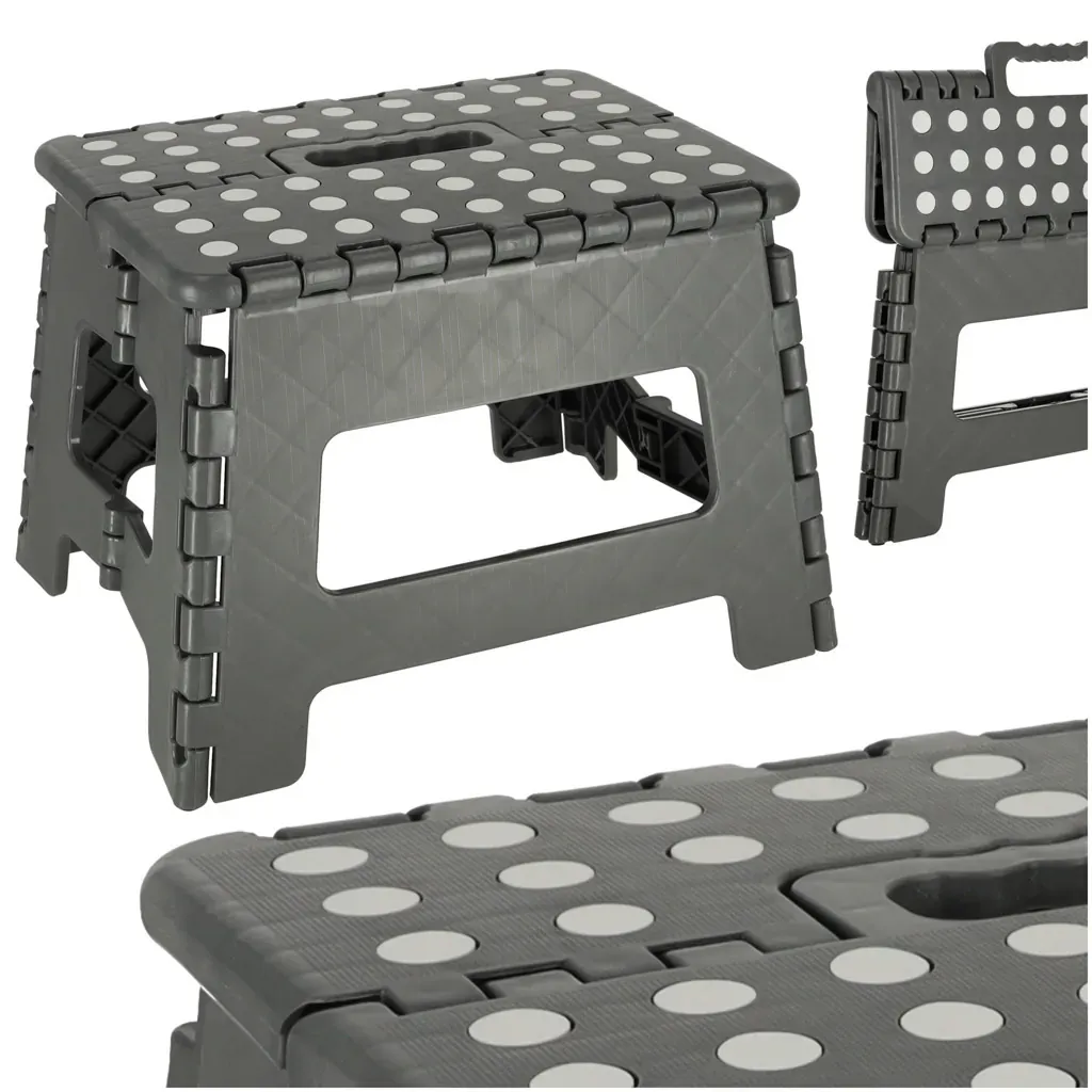 Protuklizni sklopivi tabure 22cm tamno sivi - Pribislavec