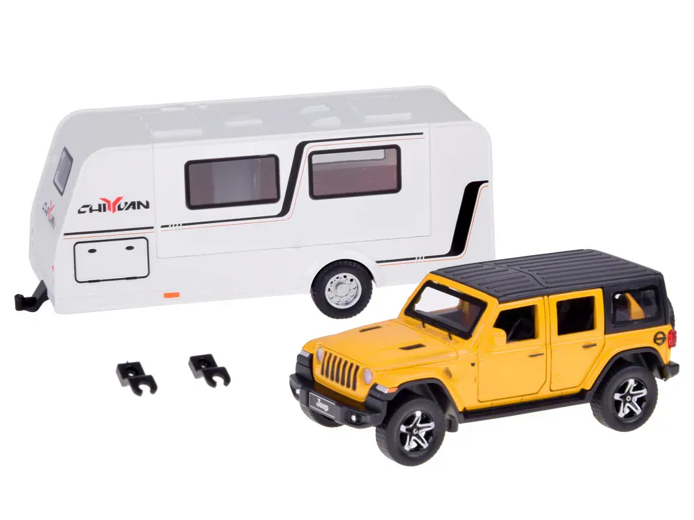 terenski auto + prikolica za kampiranje - slika 4