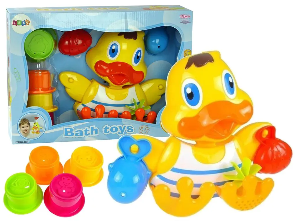 set za kupanje - patkica s šalicama - slika 2