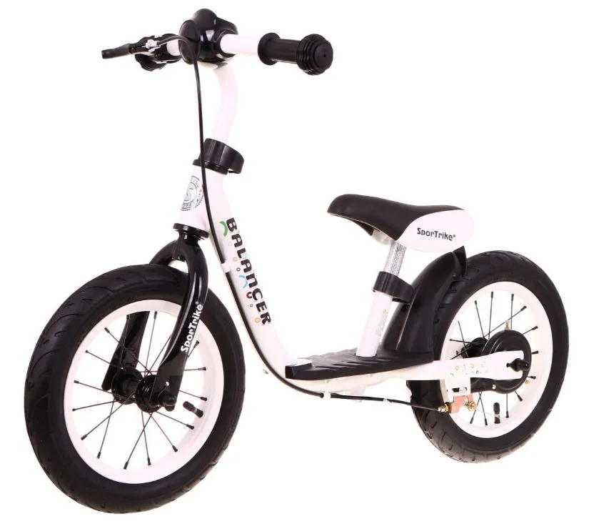 dječji bicikl bez pedala sportrike bijeli - slika 3